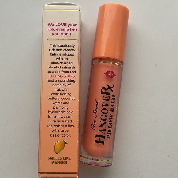 Too Faced Hangover Pillow Balm Rx Mango Kiss Full-Size/BNIB* - Picture 3 of 12